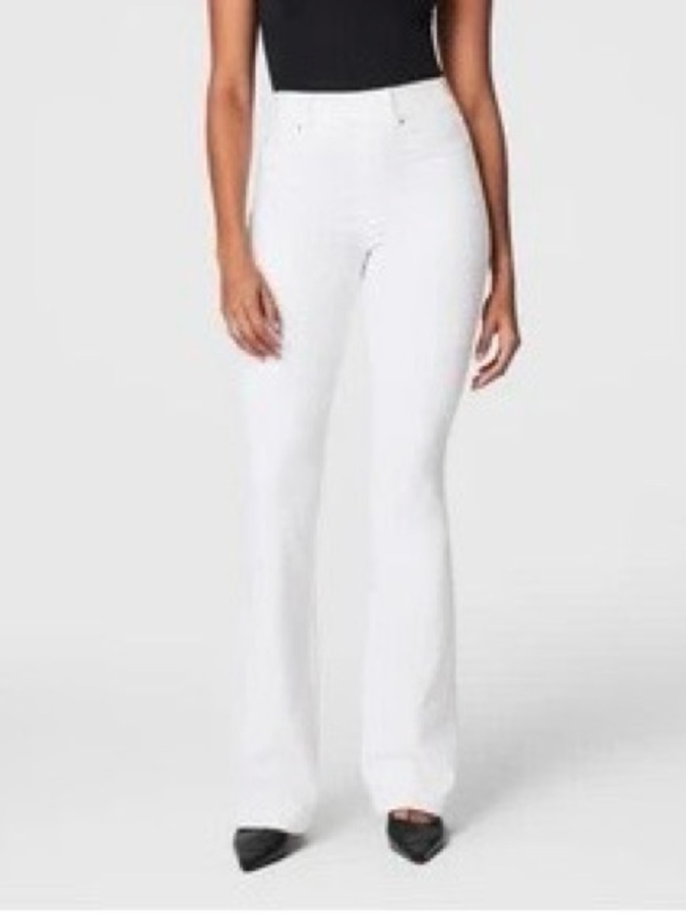 SPANX SPANXshape White High-Rise Flare Jeans XL